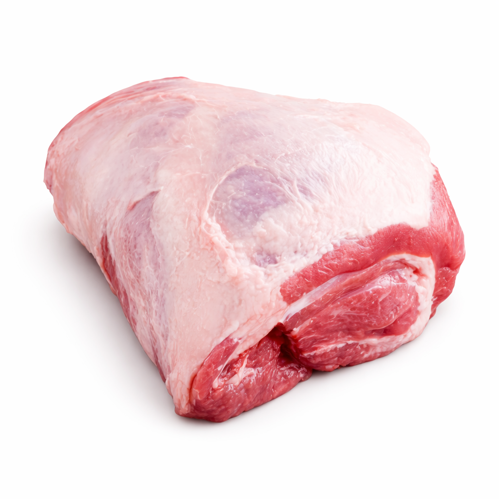 Raw meat on a white background